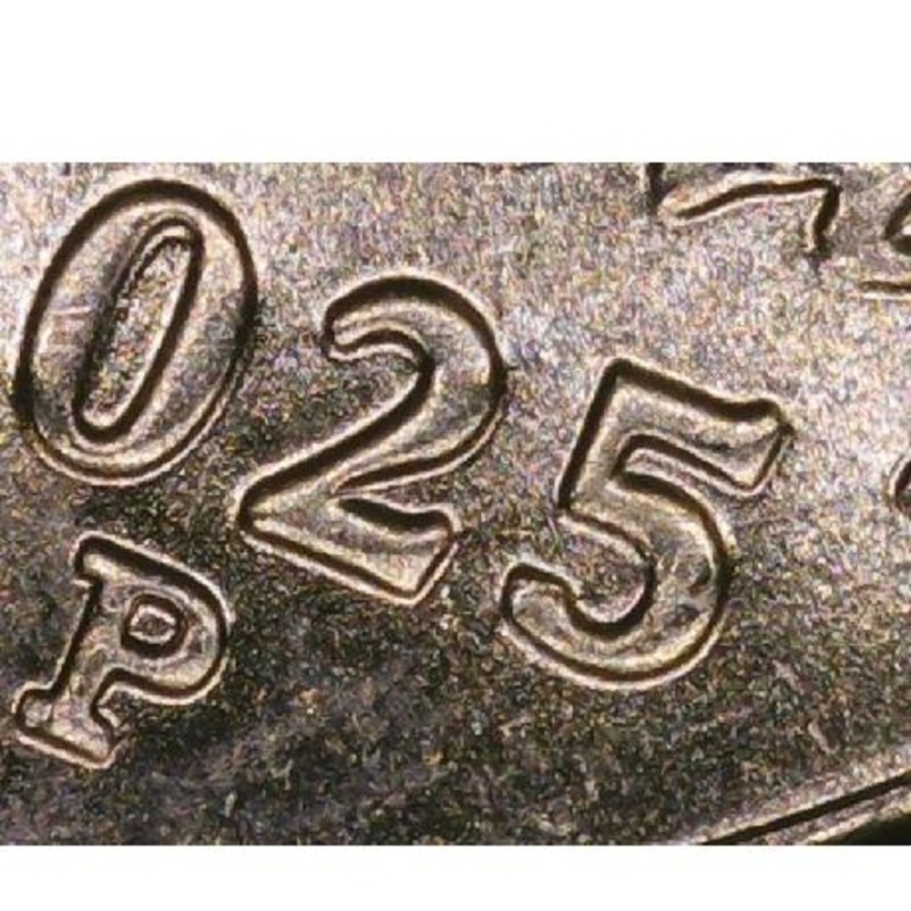 Collectible Coin with Embossed Numbers